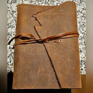 Rustic Brown Leather Journal, Brand New